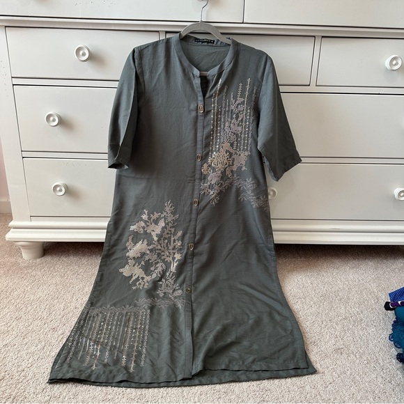 Limelight embroidered long shirt - Picture 5 of 9